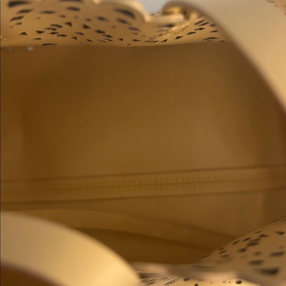 Yellow Laser Cut Tote Bag - Picture 2 of 2